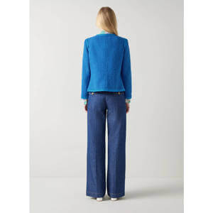 LK Bennett Lara Mazarine Blue Tweed Jacket